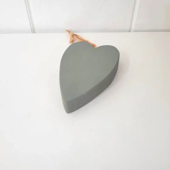 Primitive Wood Hanging Heart Wall Pocket - Picture 6 of 6